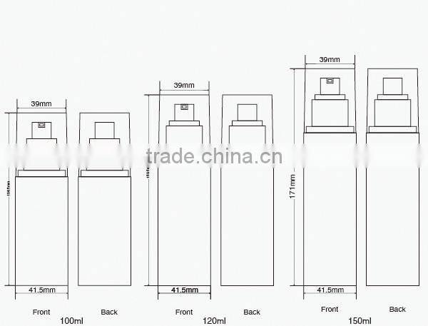Hair care PET empty shampoo pump bottle 30ml 50ml 80ml 100ml 120ml 150ml