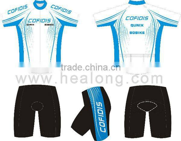 Custom Printed Bike Clothing Cool Pass Compression Jerseys
