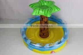 Inflatable beer cooler with coconut tree