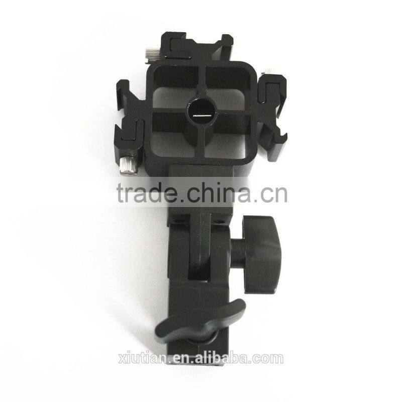 2015 camera accessories 3 Way Umbrella Holder Light Stand Mount with Three Hot Shoe