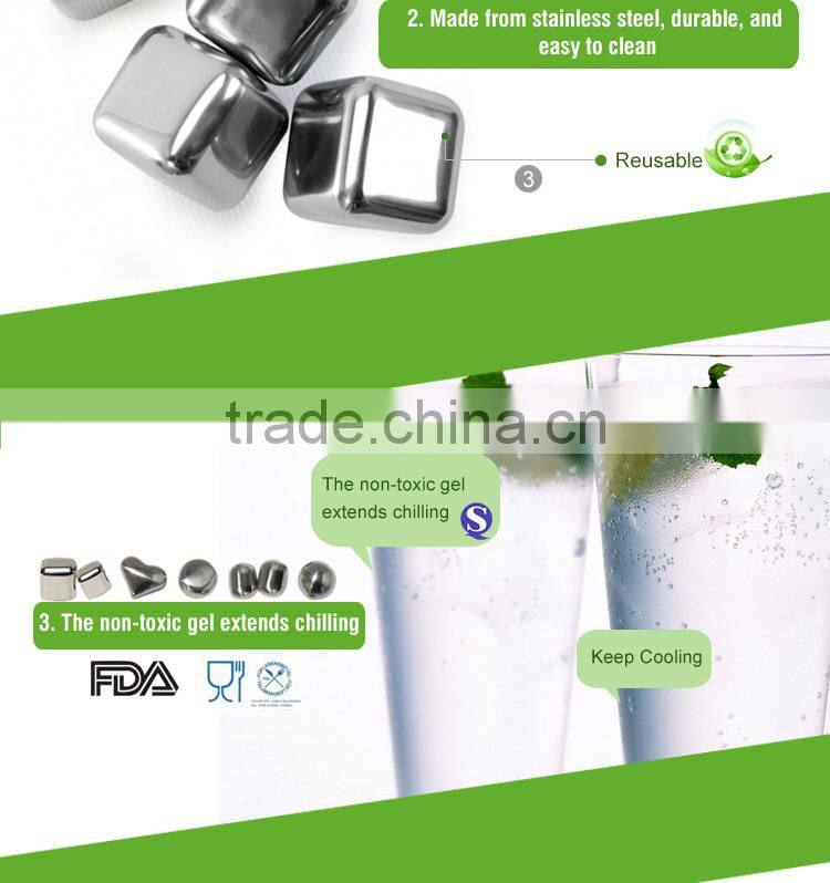 Eco-Friendly Feature Whiskey Stone Wholesale Whisky Stones 4 Ice Cubes In Gift box , Best Gifts