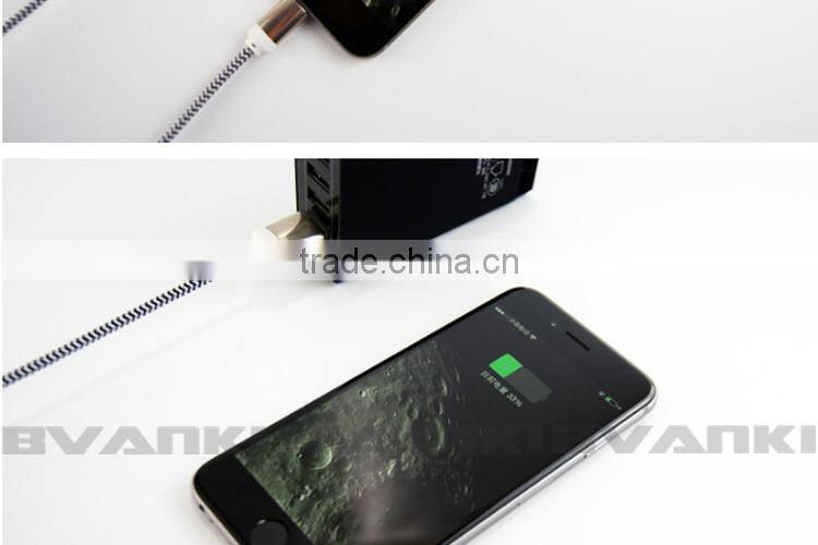 Durable braided USB cable for iphone 5 braided cable for iphone 6