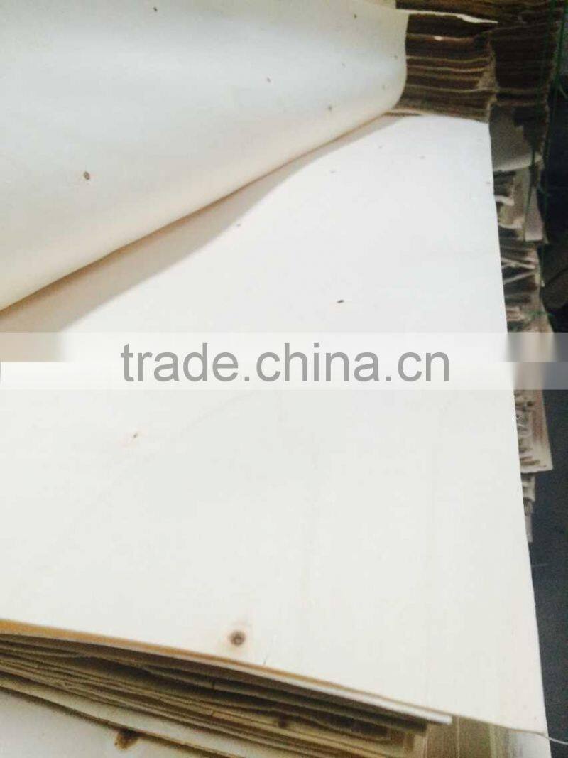 White poplar core face veneer AB grade for plywood surface factory direct selling 1270*640mm 1.7mm