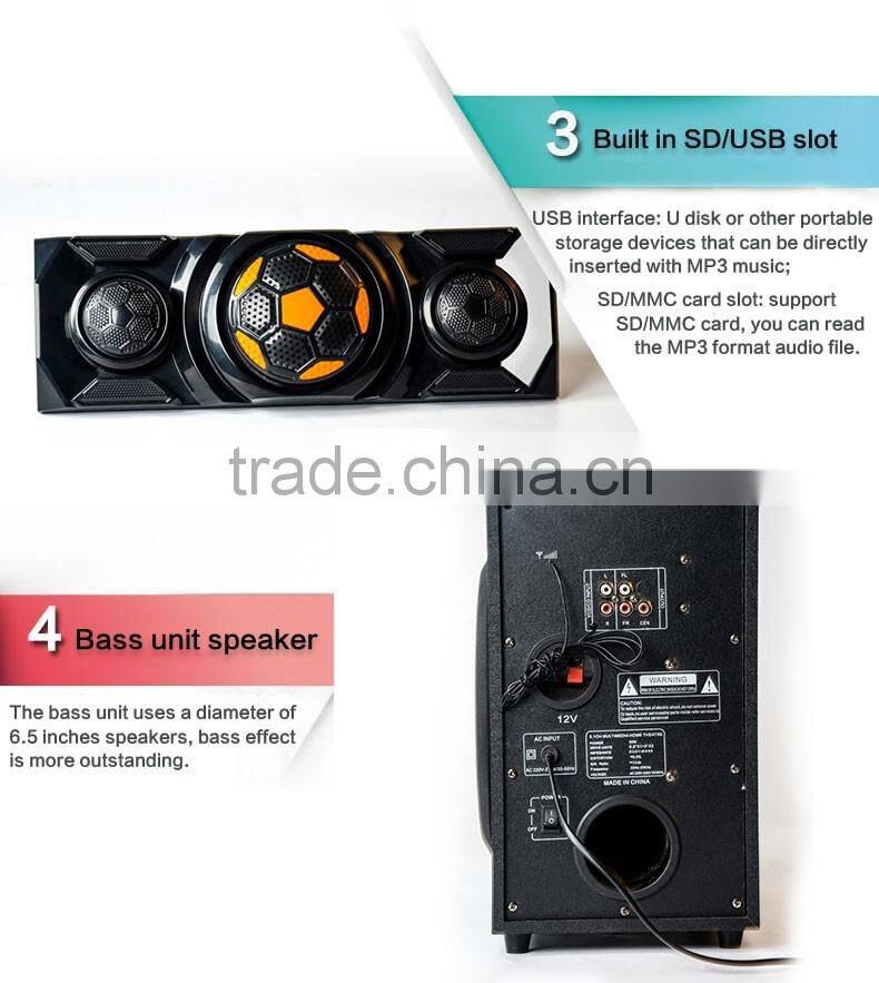 Jerrypower factory supply Professional 2.1/3.1bluetooth speaker in 2016