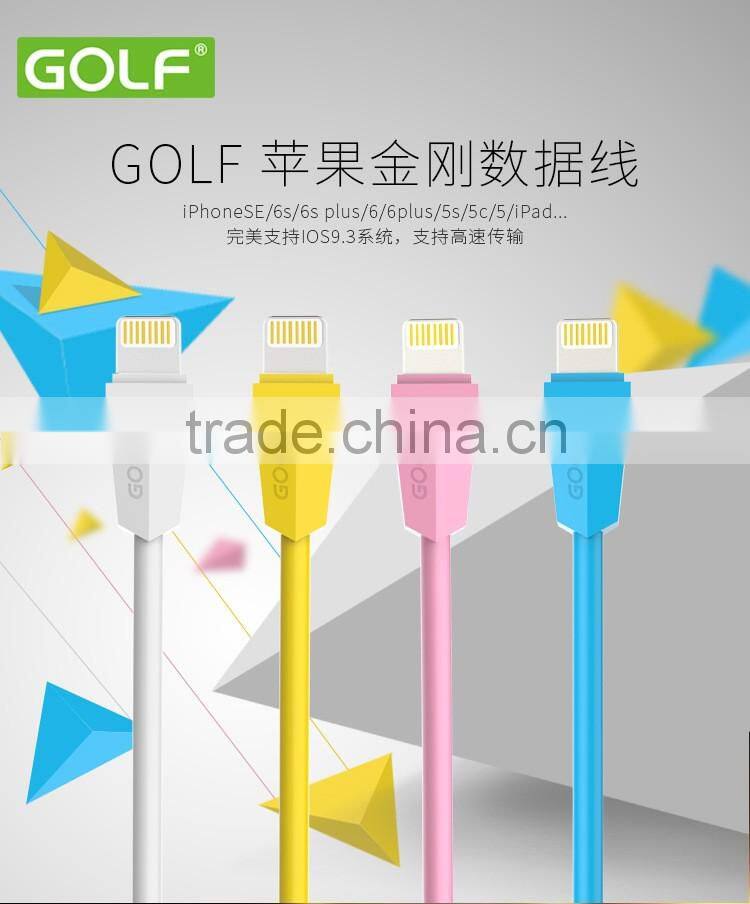 GOLF Original Diamond Series1.5A 1M Quick Charge And Data Cable For iphone 6