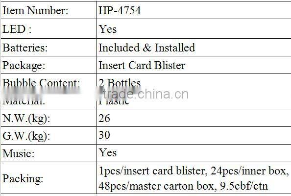 LED Flashing Electric Octopus Bubble Gun with Music