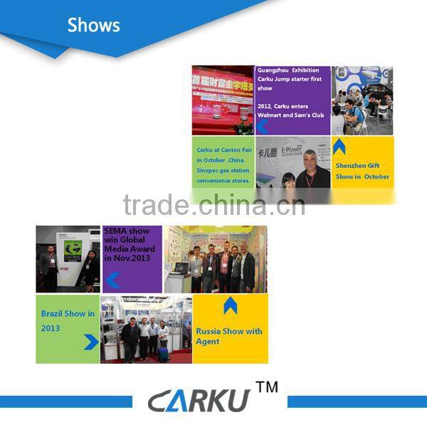 Carku lithium ion diesel car battery booster pack dynamo starter