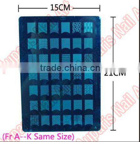 15*21cm hot sale 2014 new fashion konad stamping nail art 1000 design nail stamp Template B