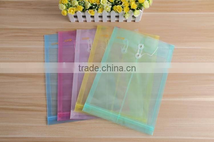 Clear Bag A4 PP Envelope Plastic Transparent Document Bag