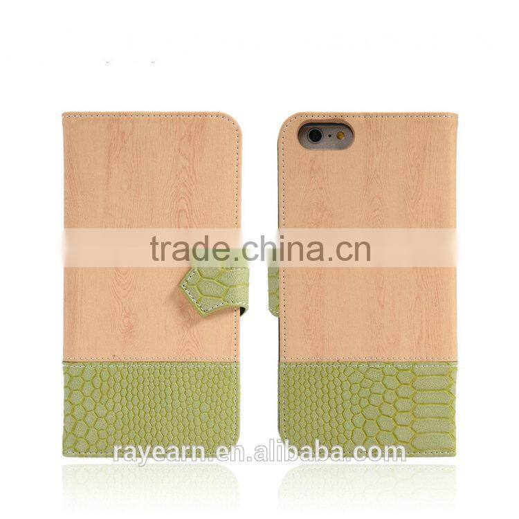 For i6 Leather mobile phone case support customized size leather case