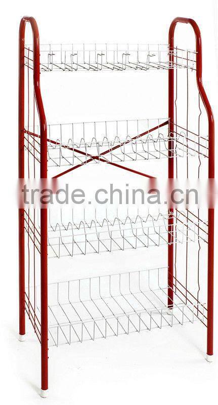 4-Tier coating durable metal kitchen dish drainer