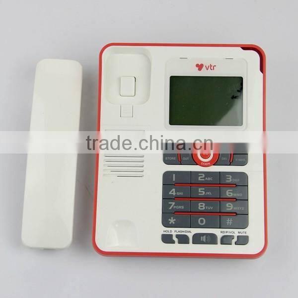 Factory direct hands free remote control 2 line caller id box