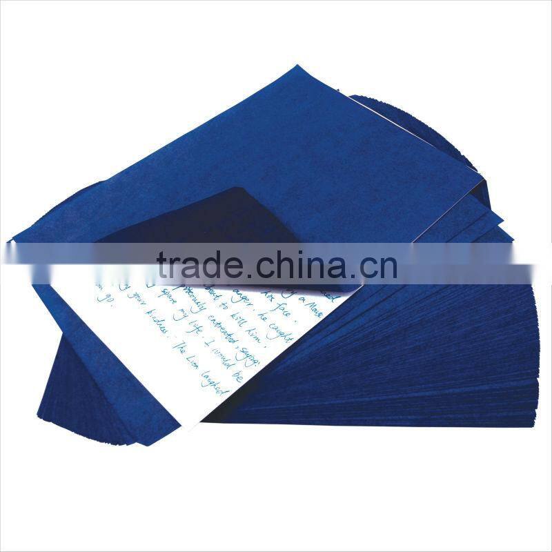 Popular Single/Double Size Paper Base Stock Blue High Quality Carbon Paper