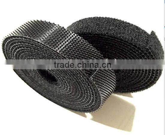 Customized back to back double side hook and loop tape supplier in China