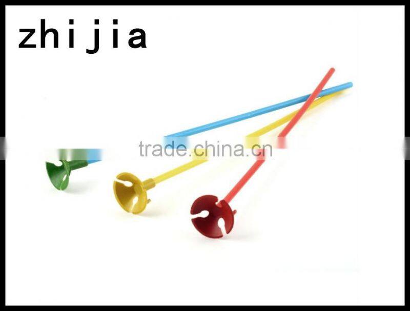 Eco-friendly white plastic balloon stick and cup for party