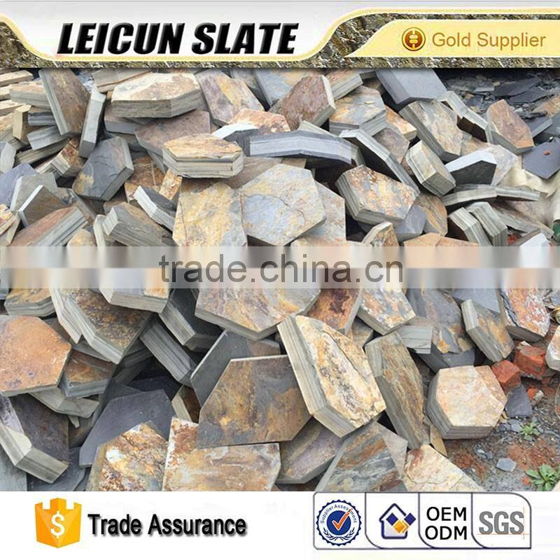 Eco-friendly Slate Stone Irregular Shaped Paver