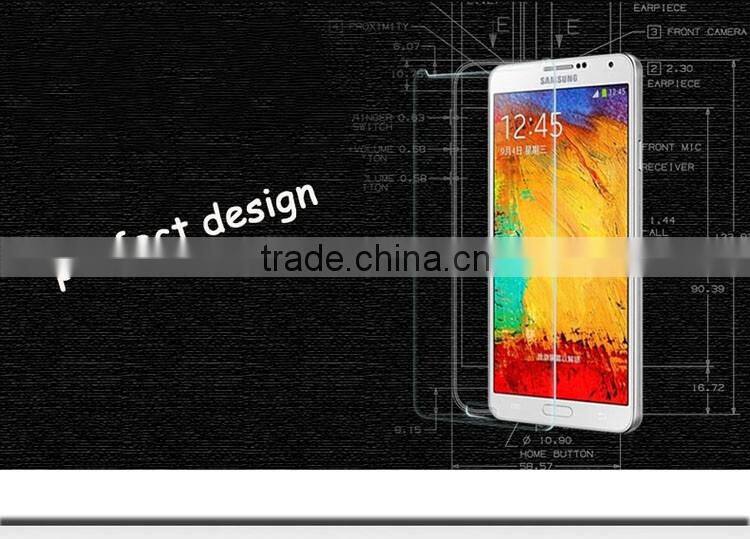 Hot selling tempered glass Cell phone screen protector for Samsung phone Samsung note 3 with retail package