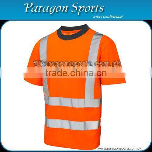 Hi-vis Safety T-Shirt with Reflective Tape