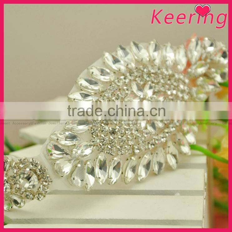 High Quality Sew On Dress Wholesales Crystal Applique WRA-790