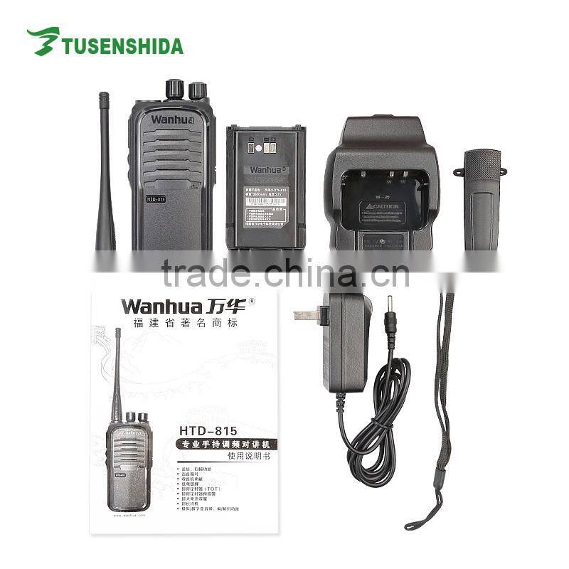 136-174MHz 403-480MHz Selectable Single Band Walkie Talkie Wanhua HTD-815 5-10km Transceiver