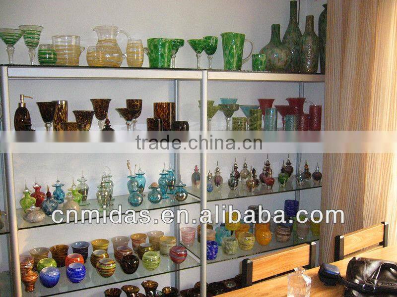 colored glass juice glass set