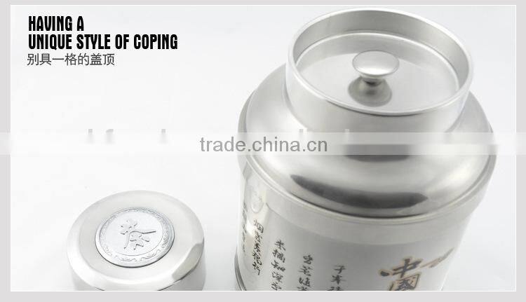 airtight stainless steel round tea sugar coffee storage containers 2015