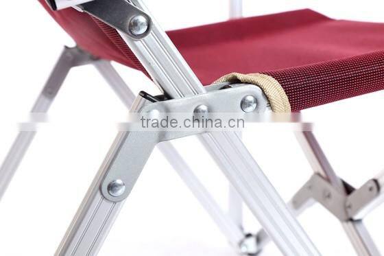 portable beach camping aluminum patio chair with carrybag