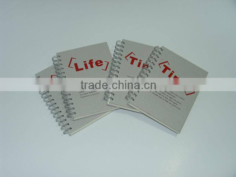 eco-friendly hardcover spiral notebook