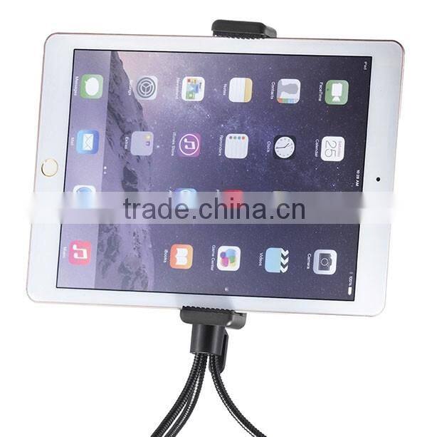 Smilin Factory Accept OEM High Quality Tablet PC Selfie Stick Monopod Tripod Clip mount Stand Adapter for iPad mini air 2 4 5