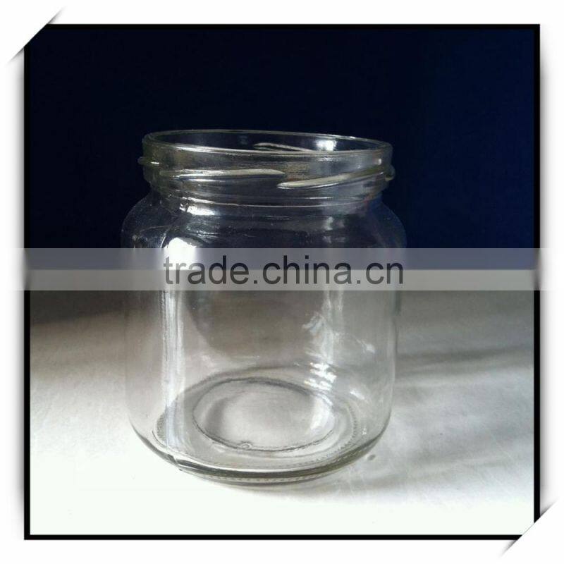 480ml 16oz round glass honey jar with lid DH87