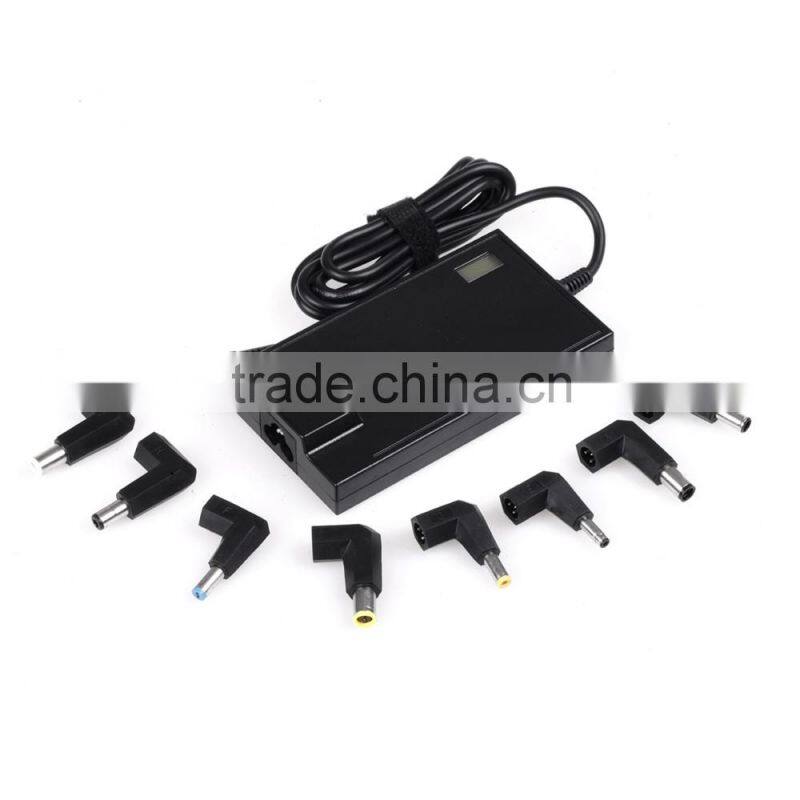 90W Multi Functional Laptop Adapter With Universal Slim 8 Plug Connector For Travel