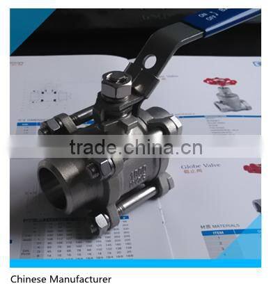 3PC Full Flow Ball Valve Butt-weld Ends 1000PSI