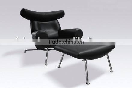 Hans J. Wegner famous design ox chair with ottoman