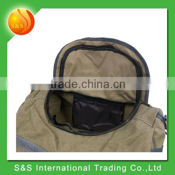 Fashion style high quality durable travel sports round canvas duffel bag