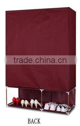 60 inch non-woven fabric bedroom wardrobe