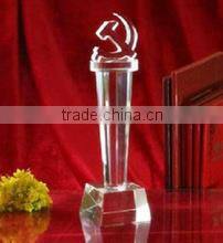 hot sale simple cheap crystal trophy award