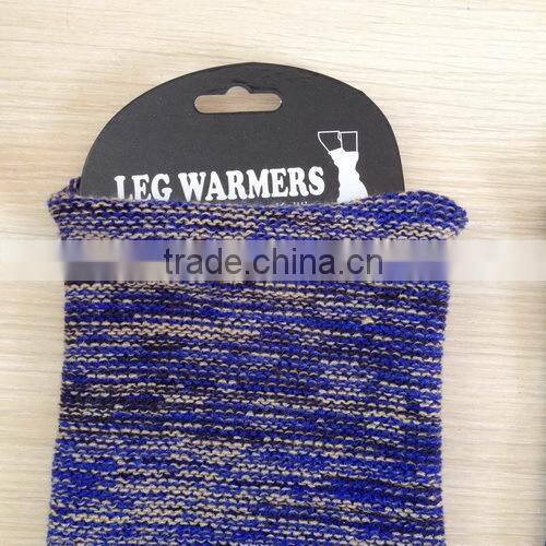 Blue Leg Warmers, Knitted Boot Cuffs, Short Boot Socks, Thick Warm Womens Leg Warmers