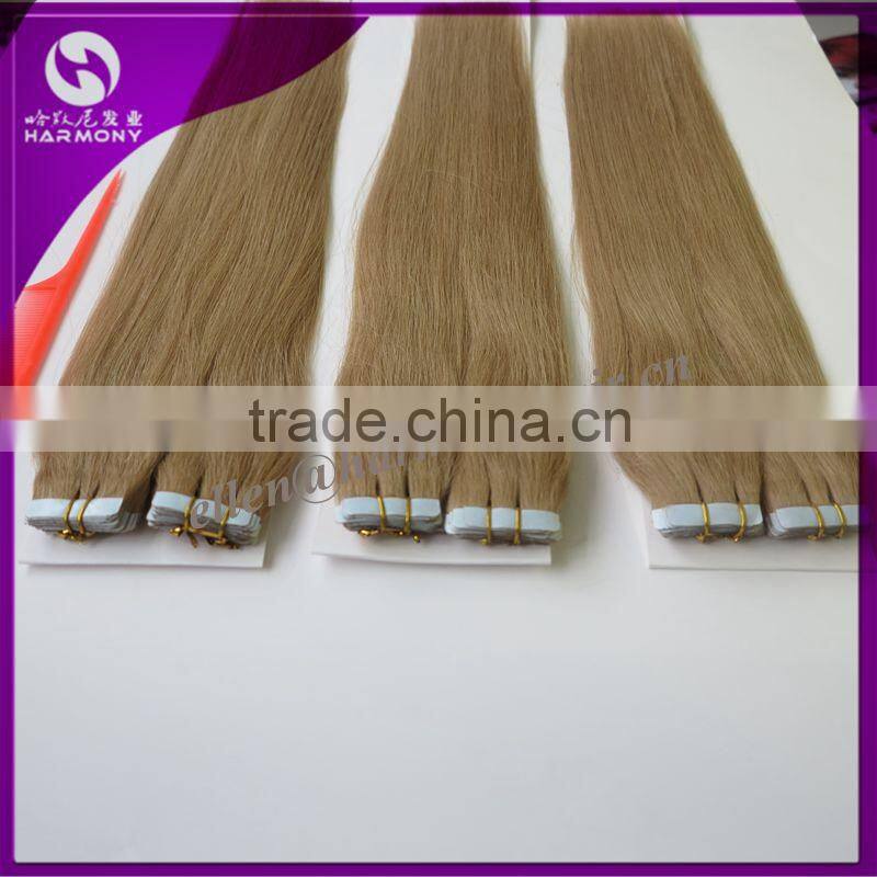 Hot sale 100% unprocessed virgin brazilian hair cheap tape hair extensions