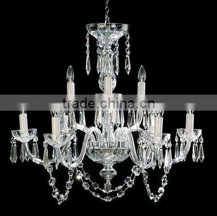 38mm Crystal U-drop Icicle drop with 14mm Octagon Crystal beads