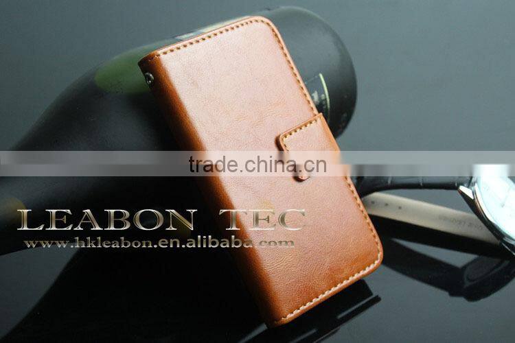 Wholesale new hot selling high quality leather case for iphone 5, for iphone 5 leather case