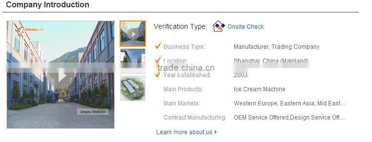 best quality CE soft taylor ice cream making machine