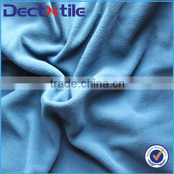 100% Polyester Material and Knitted Technics custom polyester solid polar fleece fabric