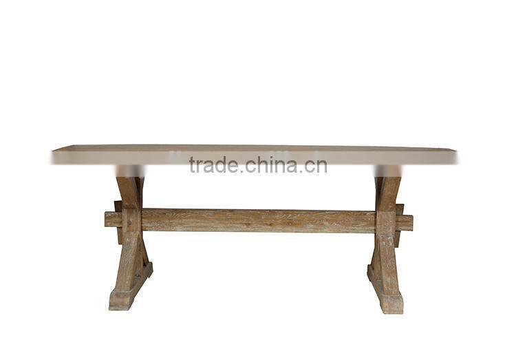 Retro Style Oak Wood Dining Table