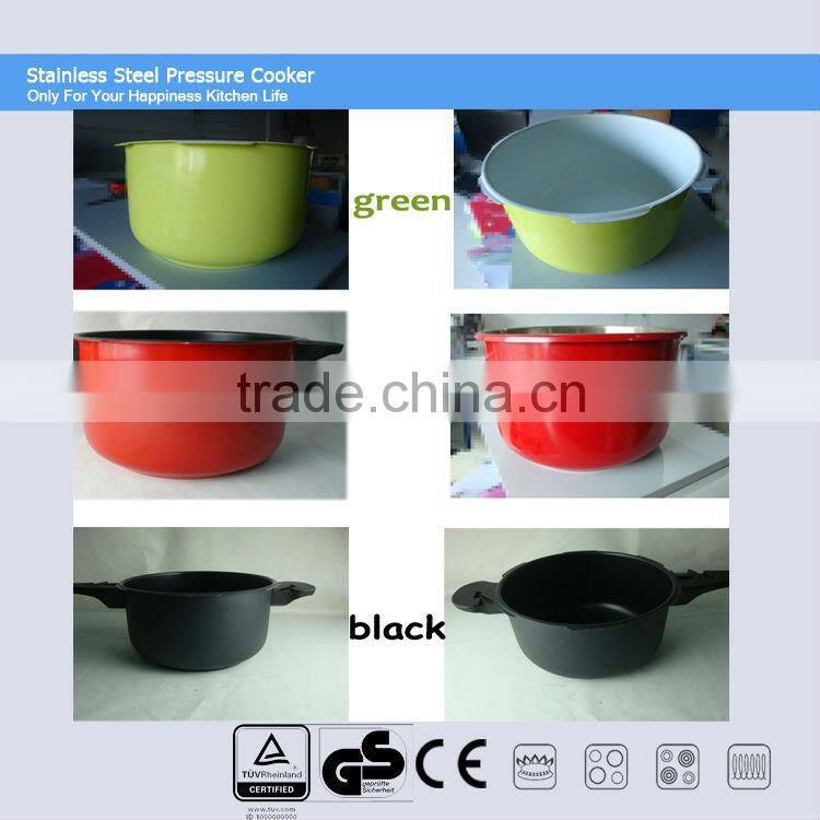 stainless steel weight valve pressure cookers, sandwich bottom, suitable to gas stove & induction cooker ASF 22CM 6L