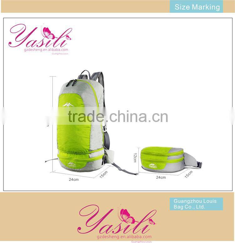 2014 outdoor Nylon & polyester folded bag