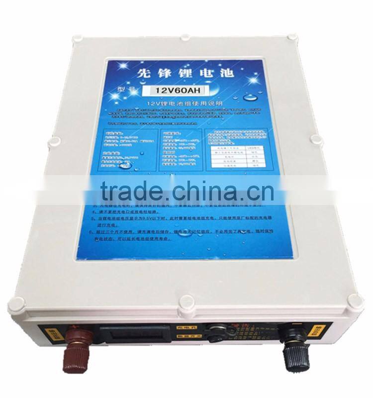 DC 12V 40AH/60AH Lithium ion Battery Pack Recharger Storage Battery For Car E-bike