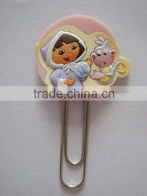 custom cheap cartoon plastic bookmark