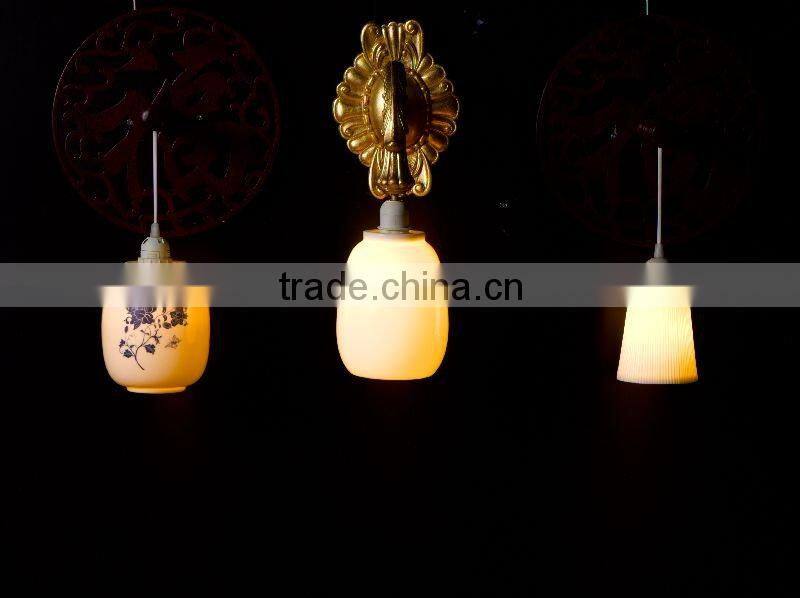 Bone China lamp shade, pendant lamp