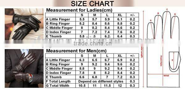 Half figer leather gloves for gentleman