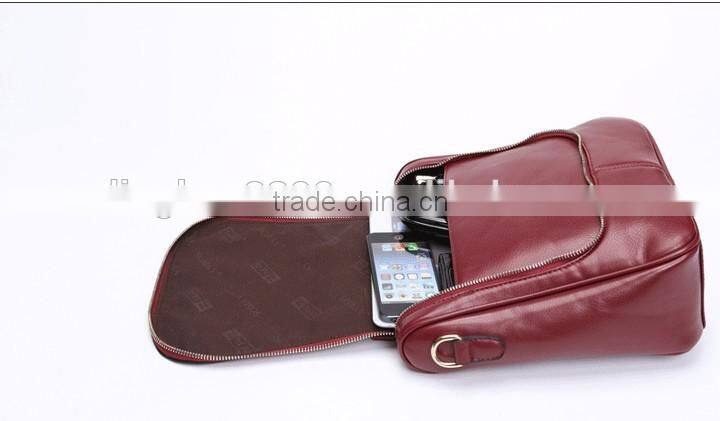 2016 new arrivel backpack Leather school Backpacks portable Waterproof shoulder bag